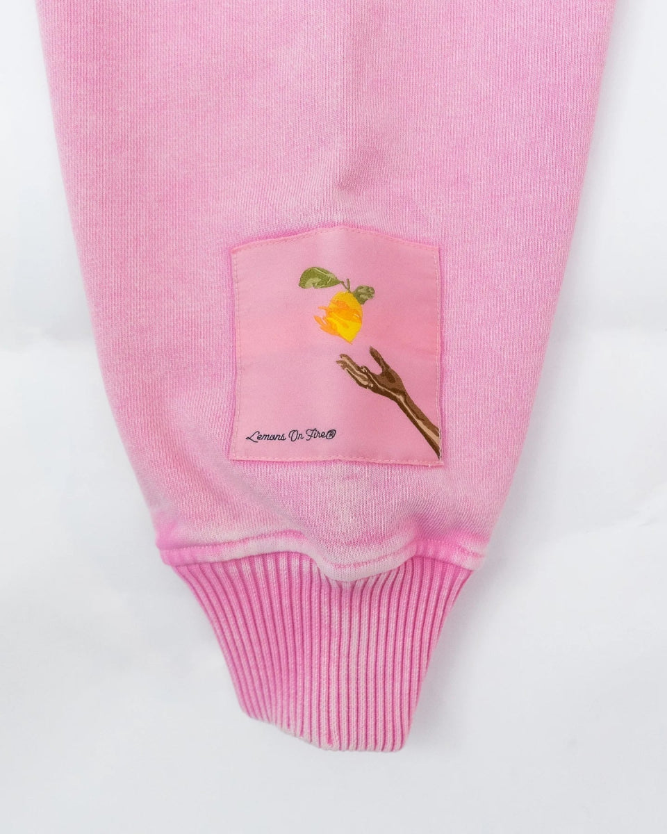 Lemons on fire flames pink hoodie. - GoSobiShop Boutique