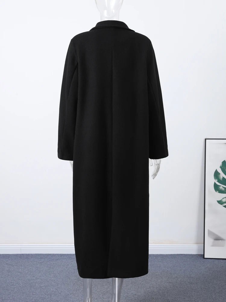 Long loose veta Long wool coat. - GoSobiShop Boutique