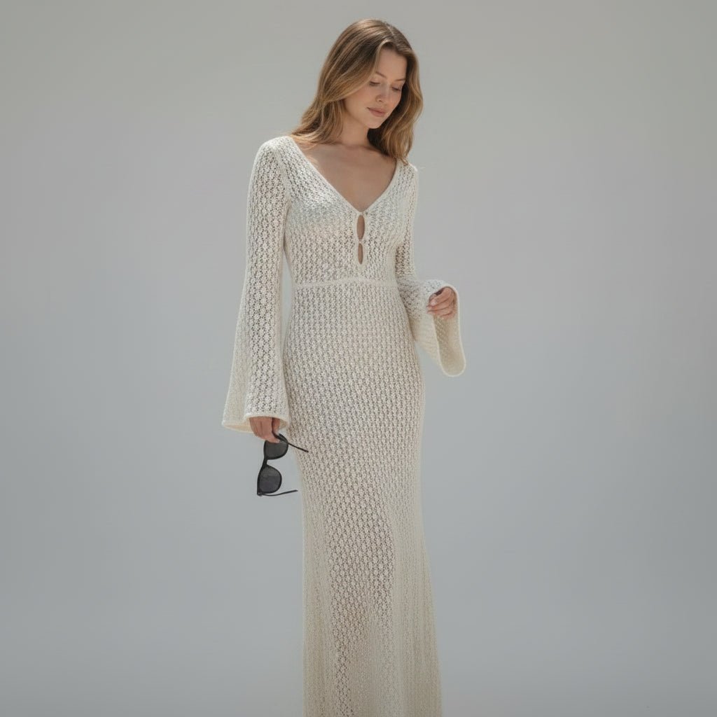 Luna Crochet Beach Cover-Up Dress - GoSobiShop Boutique