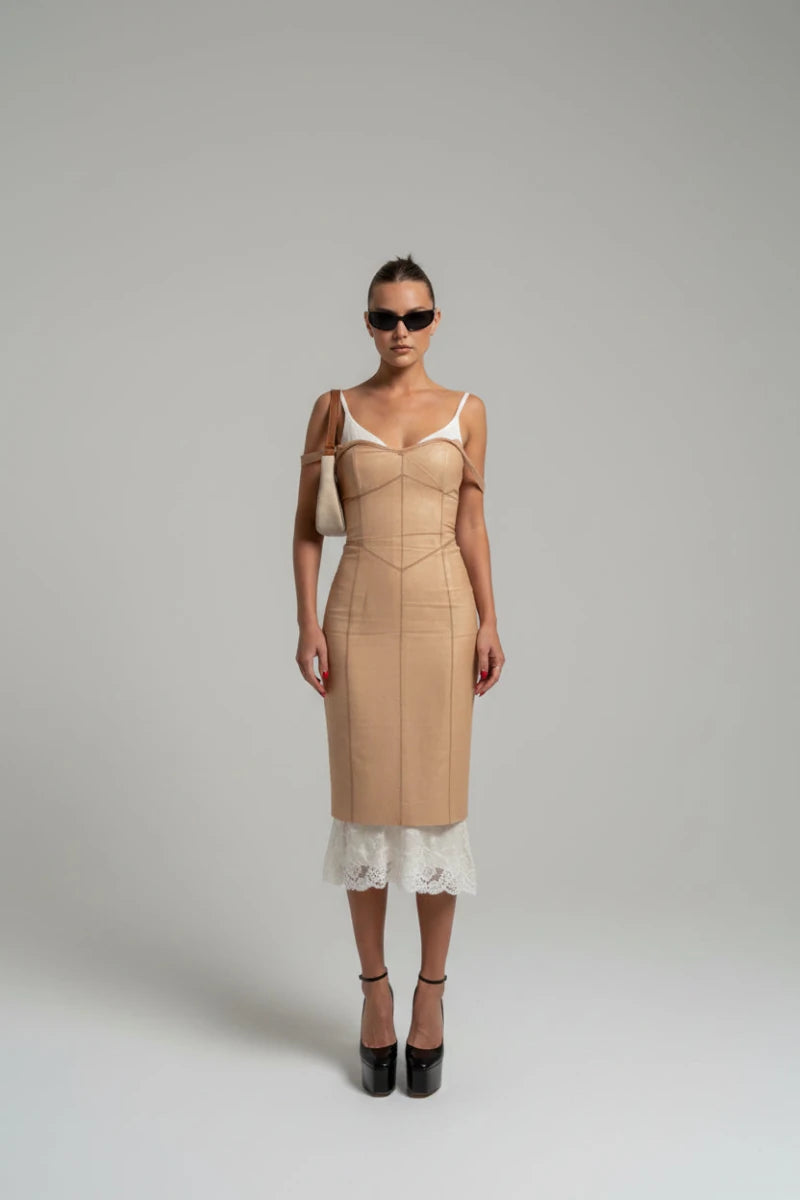 Luna Mesh Midi Dress - GoSobiShop Boutique