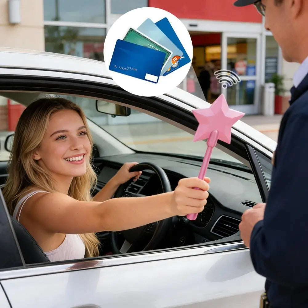 magic wand card holder
magic wand credit card holder
drive thru magic wand
wand card pay