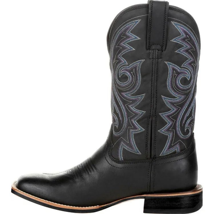 Mid Calf Western Cowboy Boots - GoSobiShop Boutique