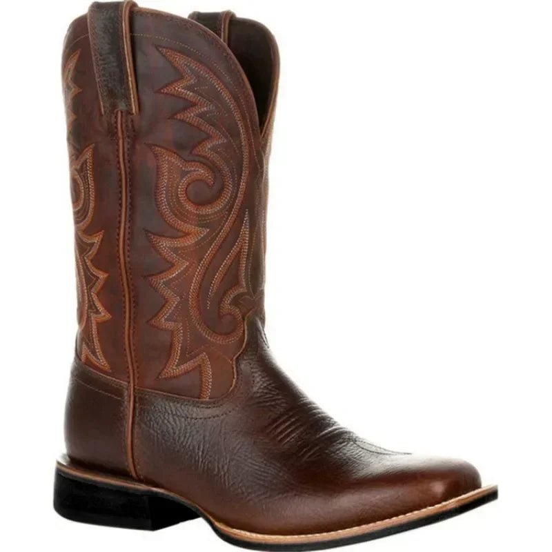 Mid Calf Western Cowboy Boots - GoSobiShop Boutique