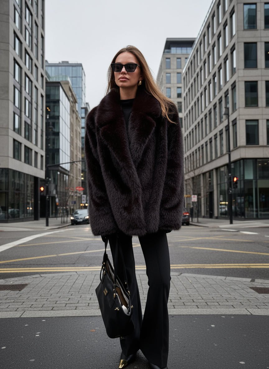 Mink Faux Fur winter jacket. - GoSobiShop Boutique