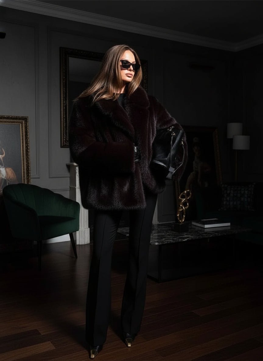 Mink Faux Fur winter jacket. - GoSobiShop Boutique