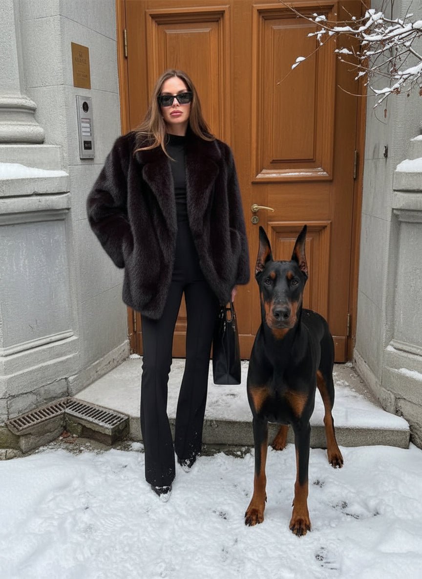 Mink Faux Fur winter jacket. - GoSobiShop Boutique