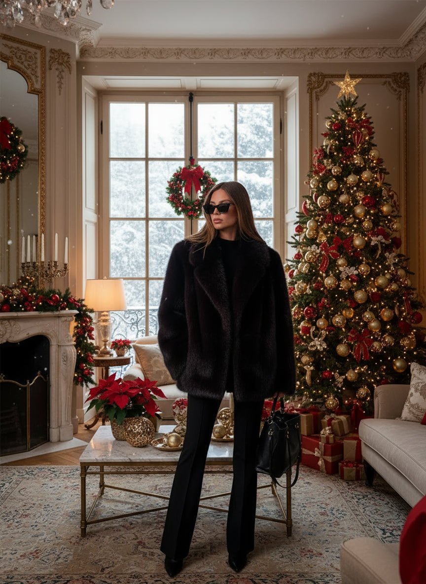 Mink Faux Fur winter jacket. - GoSobiShop Boutique