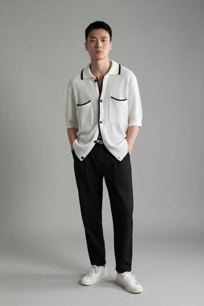 Monaco Knit Cardigan Shirt - GoSobiShop Boutique