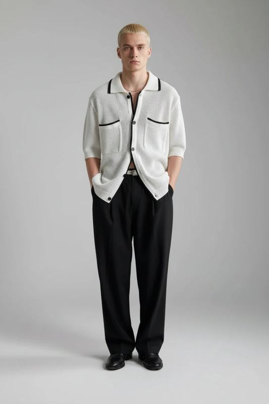 Monaco Knit Cardigan Shirt - GoSobiShop Boutique