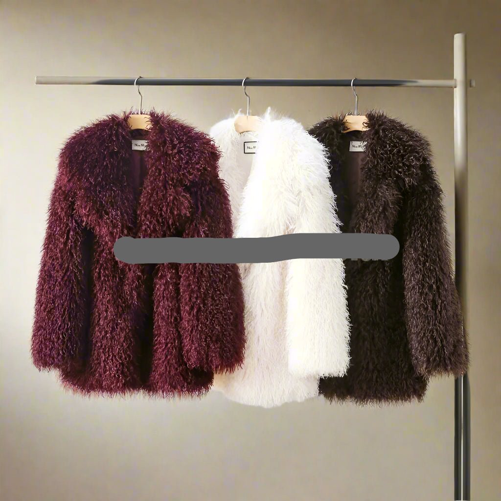 Mongolian faux fur coat fall jacket - GoSobiShop Boutique
