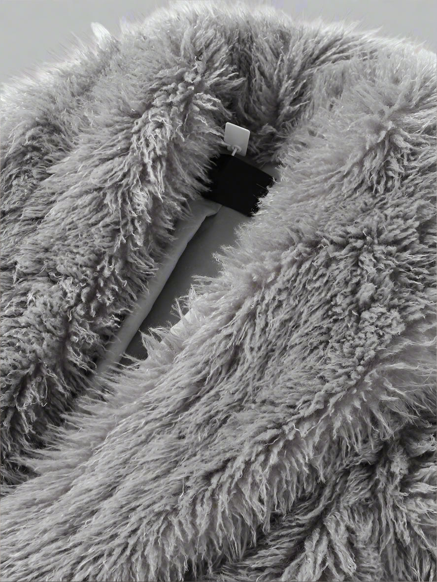 Mongolian Faux Fur Long Trench coat Fall coat - GoSobiShop Boutique