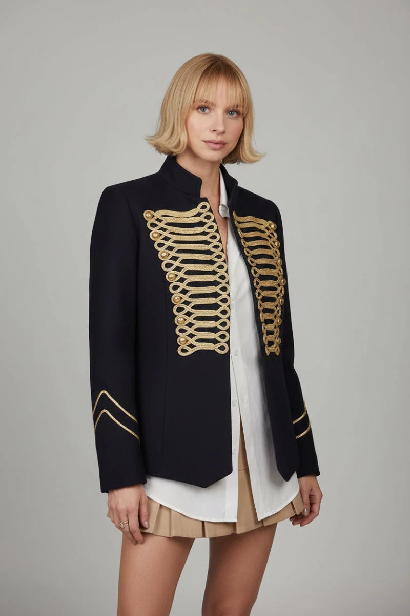 Napoleonic hussar style military drummer parade jacket. - GoSobiShop Boutique