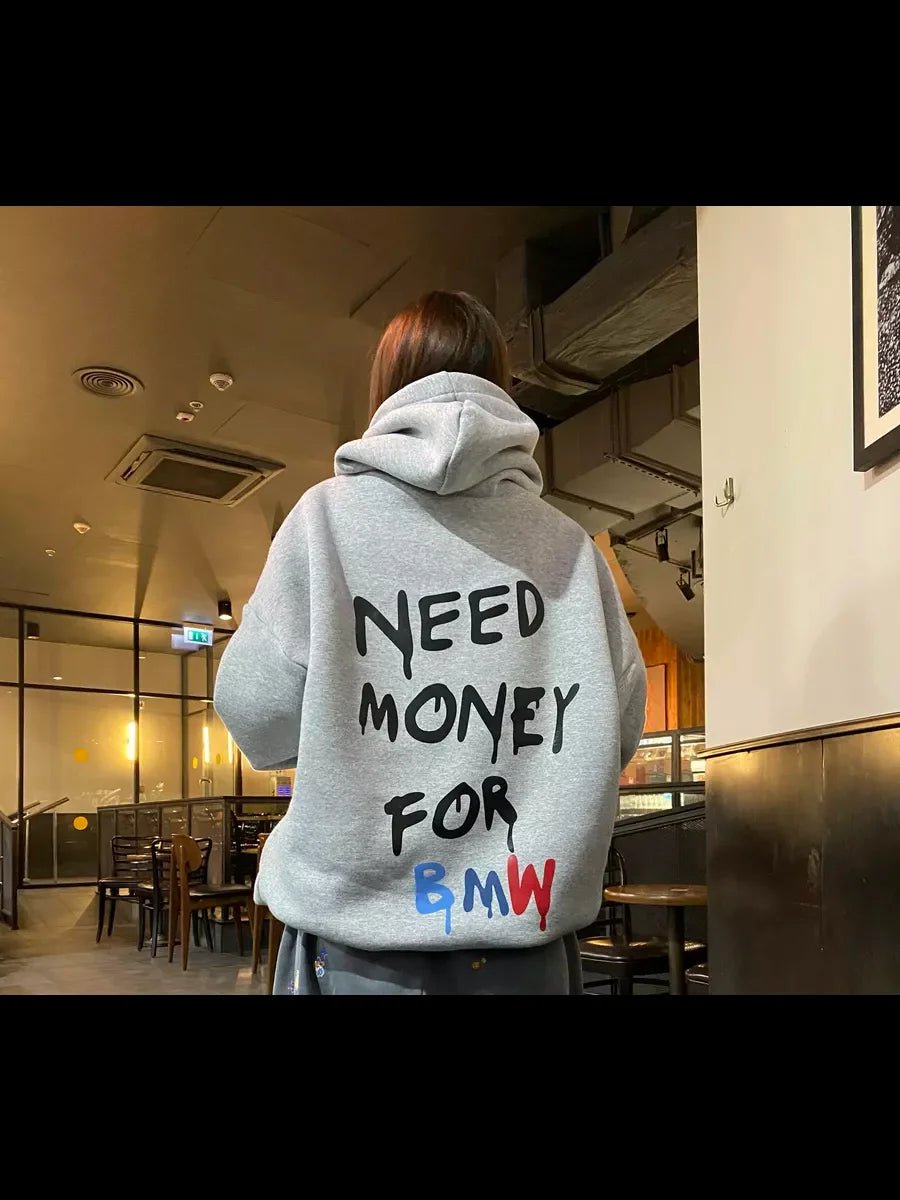 Need money for BMW oversized graphic hoodie - GoSobiShop Boutique