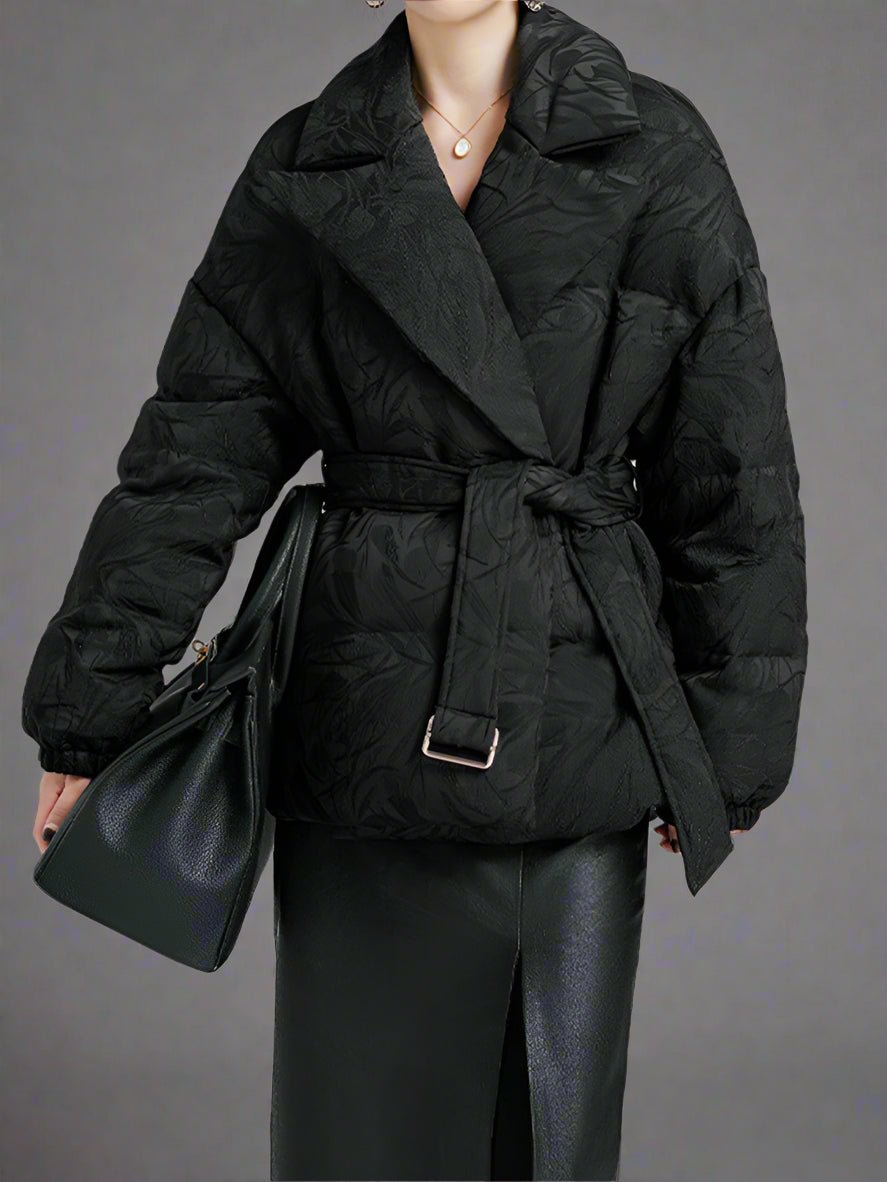 Nina Kimono wrap down jacket warm parkas fall coat - GoSobiShop Boutique
