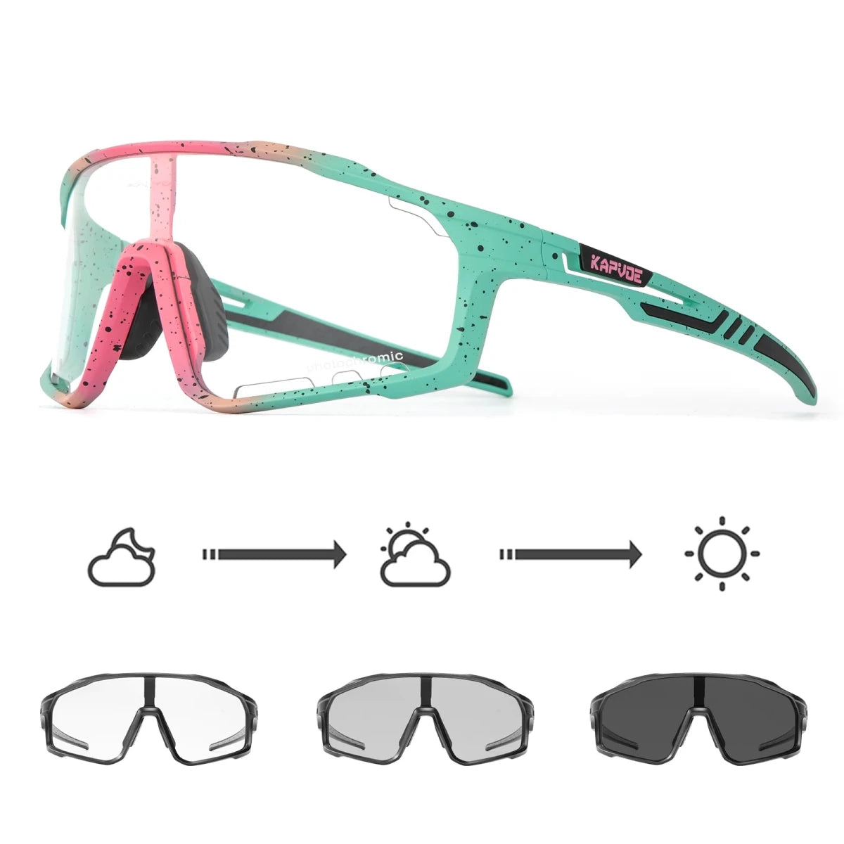 Photochromic Sunglasses polarized sunglasses Cycling Glasses fast scene lens density adaptation - GoSobiShop Boutique