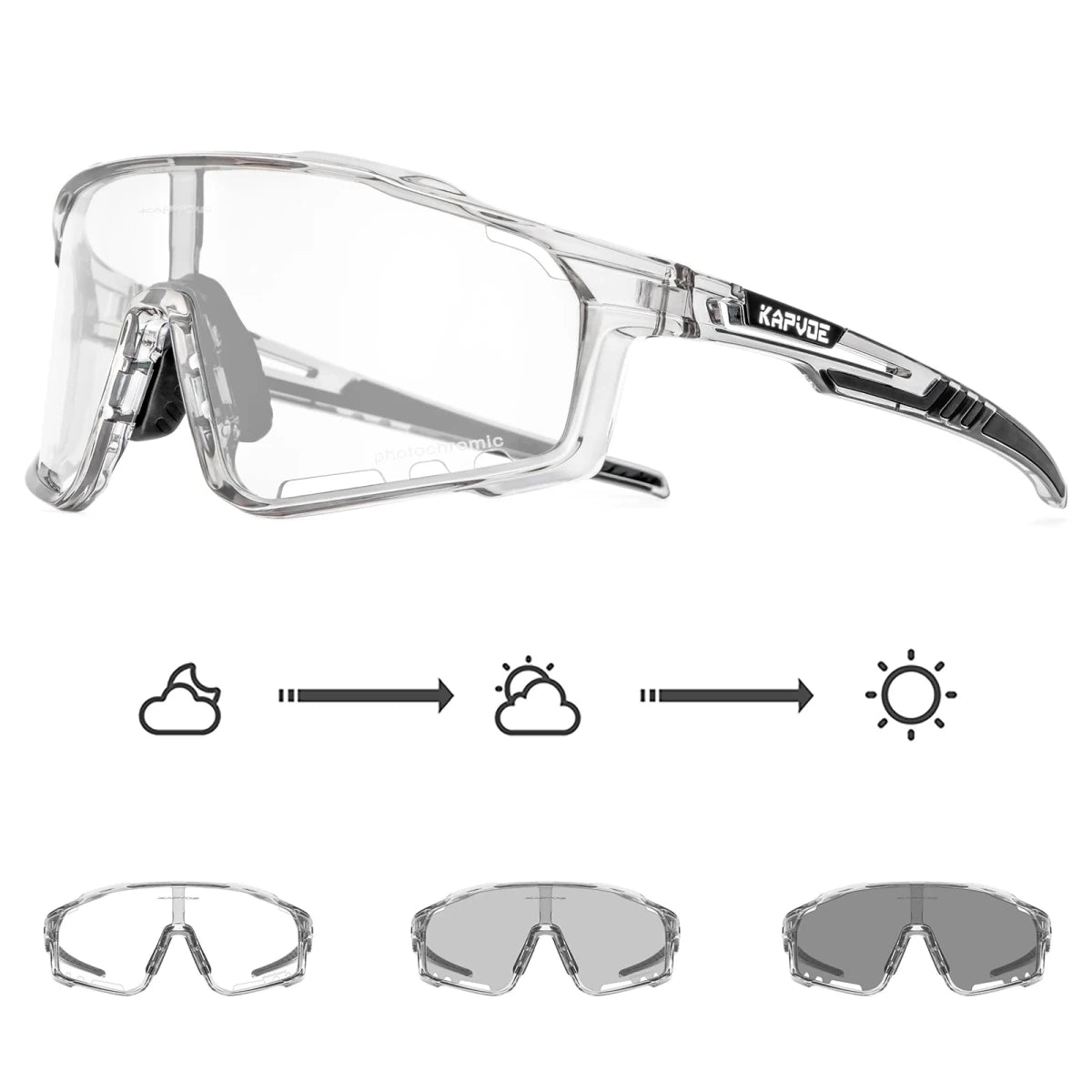 Photochromic Sunglasses polarized sunglasses Cycling Glasses fast scene lens density adaptation - GoSobiShop Boutique