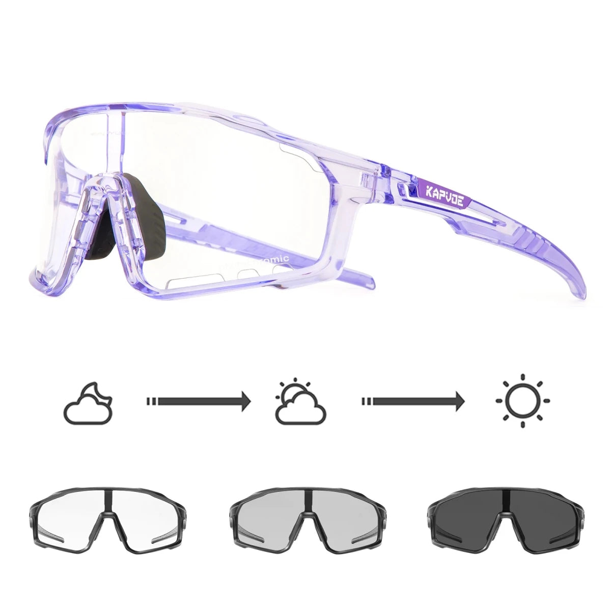 Photochromic Sunglasses polarized sunglasses Cycling Glasses fast scene lens density adaptation - GoSobiShop Boutique