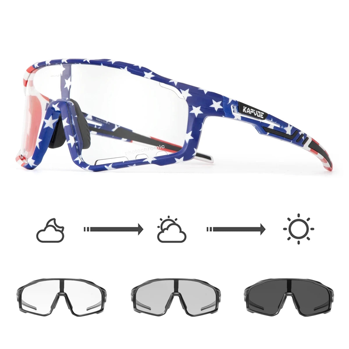 Photochromic Sunglasses polarized sunglasses Cycling Glasses fast scene lens density adaptation - GoSobiShop Boutique