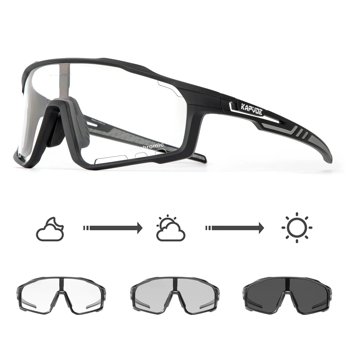 Photochromic Sunglasses polarized sunglasses Cycling Glasses fast scene lens density adaptation - GoSobiShop Boutique