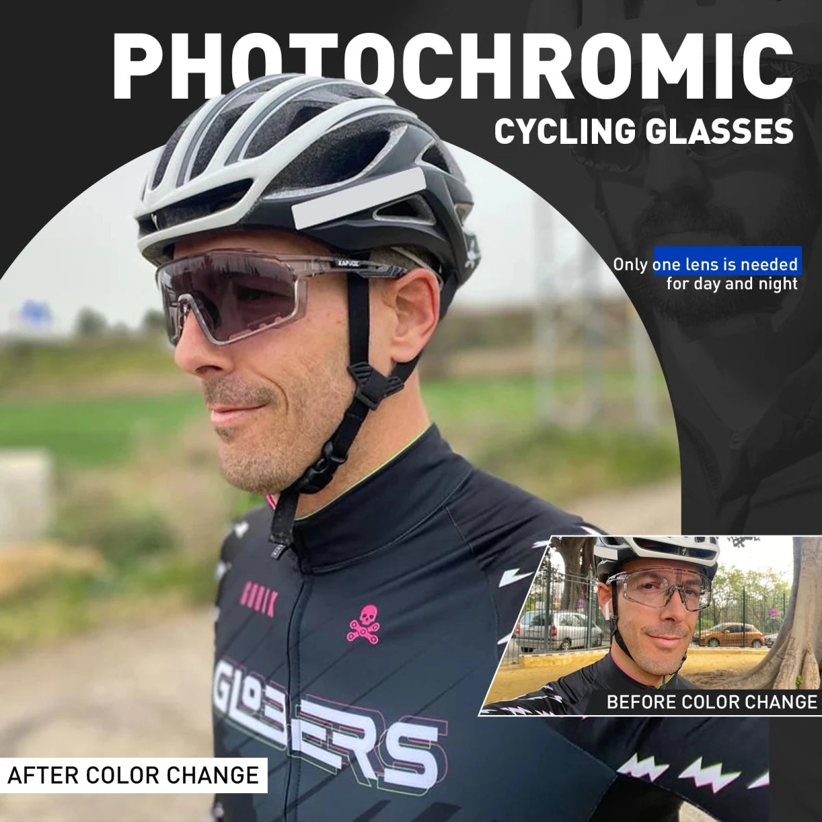 Photochromic Sunglasses polarized sunglasses Cycling Glasses fast scene lens density adaptation - GoSobiShop Boutique