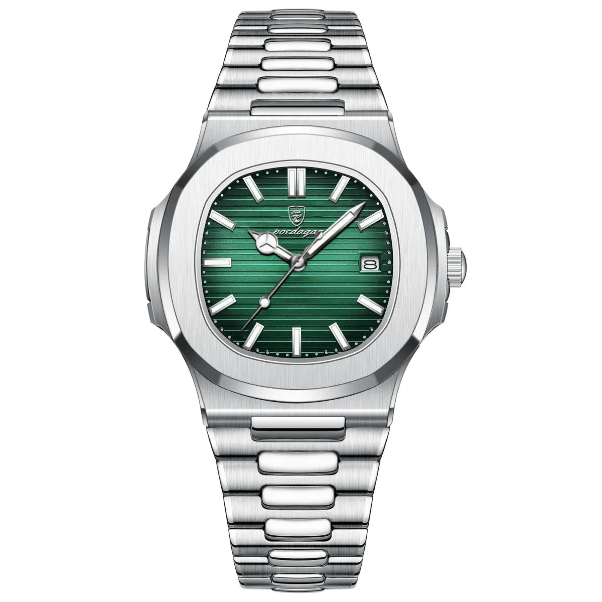 POEDAGAR Puerto Banus Watch Business Waterproof Stainless Steel Square Quartz - GoSobiShop Boutique