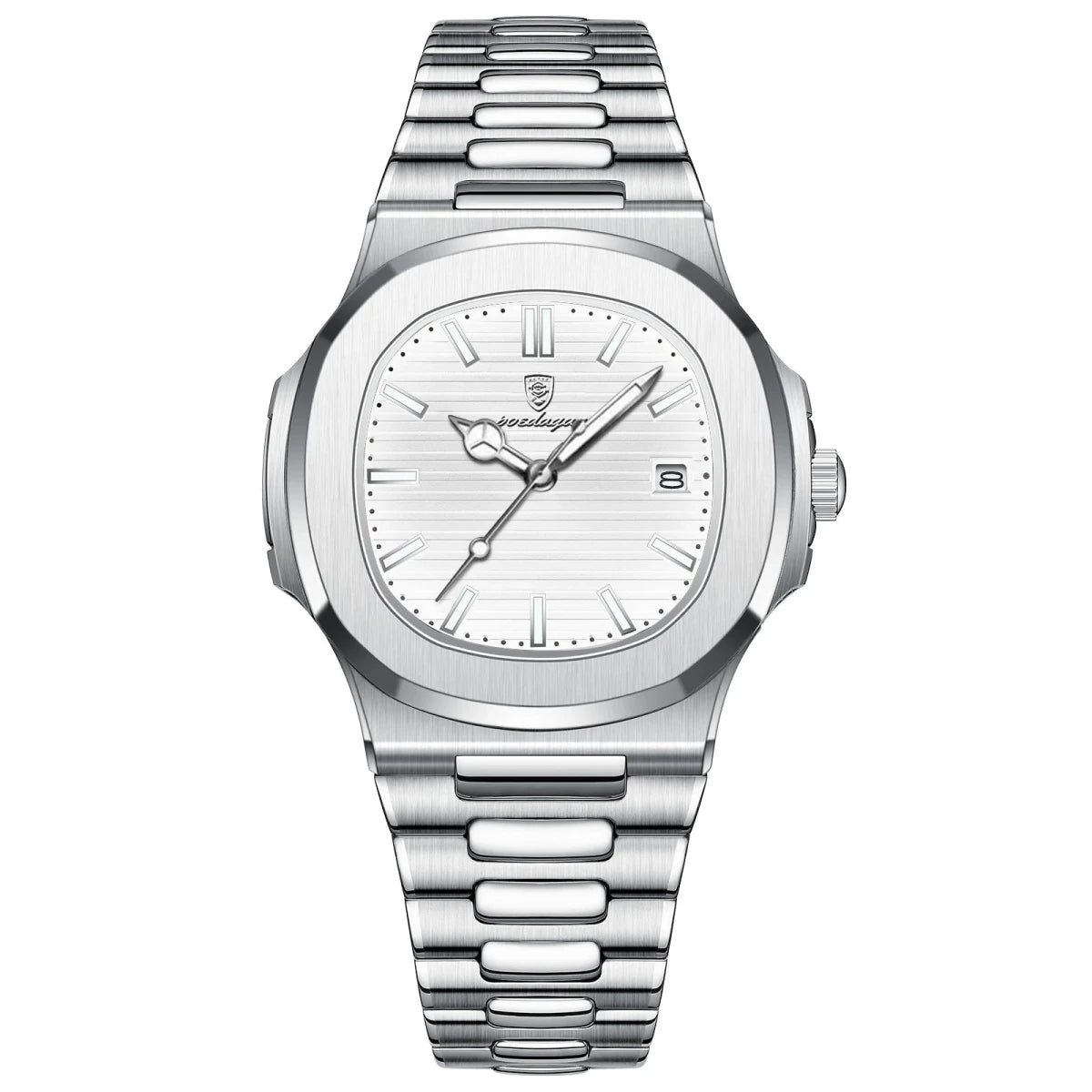 POEDAGAR Puerto Banus Watch Business Waterproof Stainless Steel Square Quartz - GoSobiShop Boutique