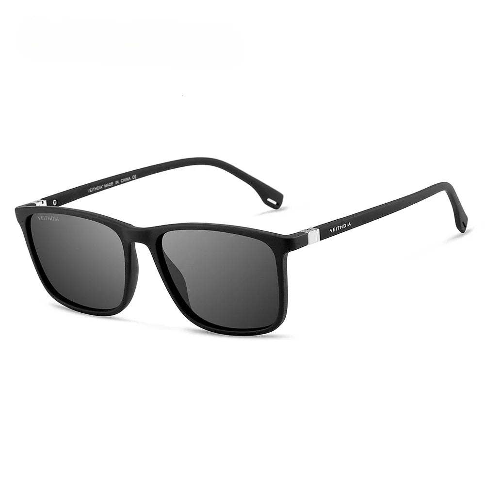 Polarized Square frame Unisex Retro TR90 Sunglasses. - GoSobiShop Boutique