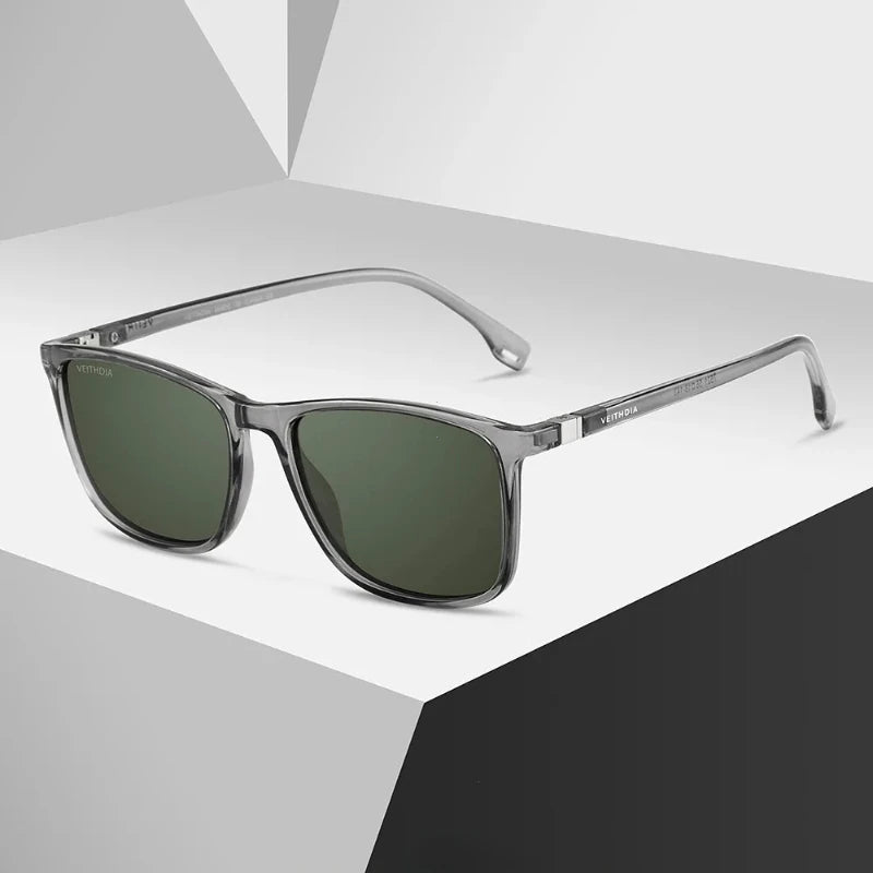 Polarized Square frame Unisex Retro TR90 Sunglasses. - GoSobiShop Boutique