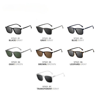 Polarized Square frame Unisex Retro TR90 Sunglasses. - GoSobiShop Boutique