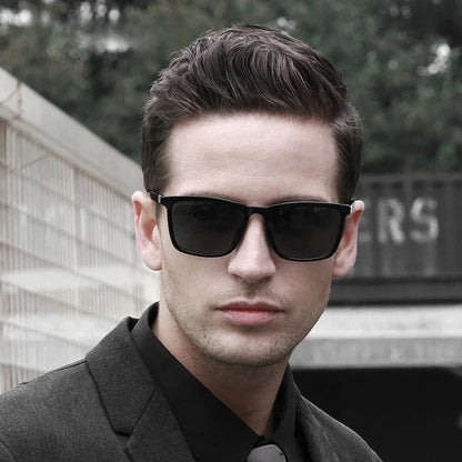 Polarized Square frame Unisex Retro TR90 Sunglasses. - GoSobiShop Boutique