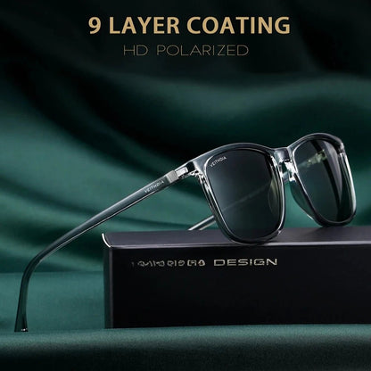 Polarized Square frame Unisex Retro TR90 Sunglasses. - GoSobiShop Boutique