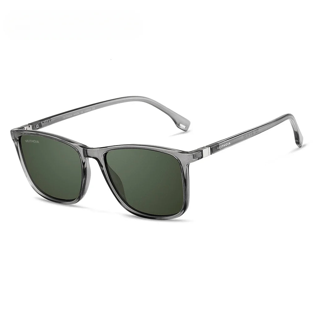 Polarized Square frame Unisex Retro TR90 Sunglasses. - GoSobiShop Boutique