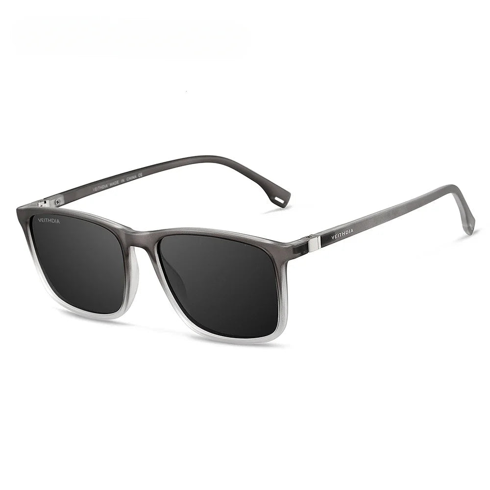 Polarized Square frame Unisex Retro TR90 Sunglasses. - GoSobiShop Boutique