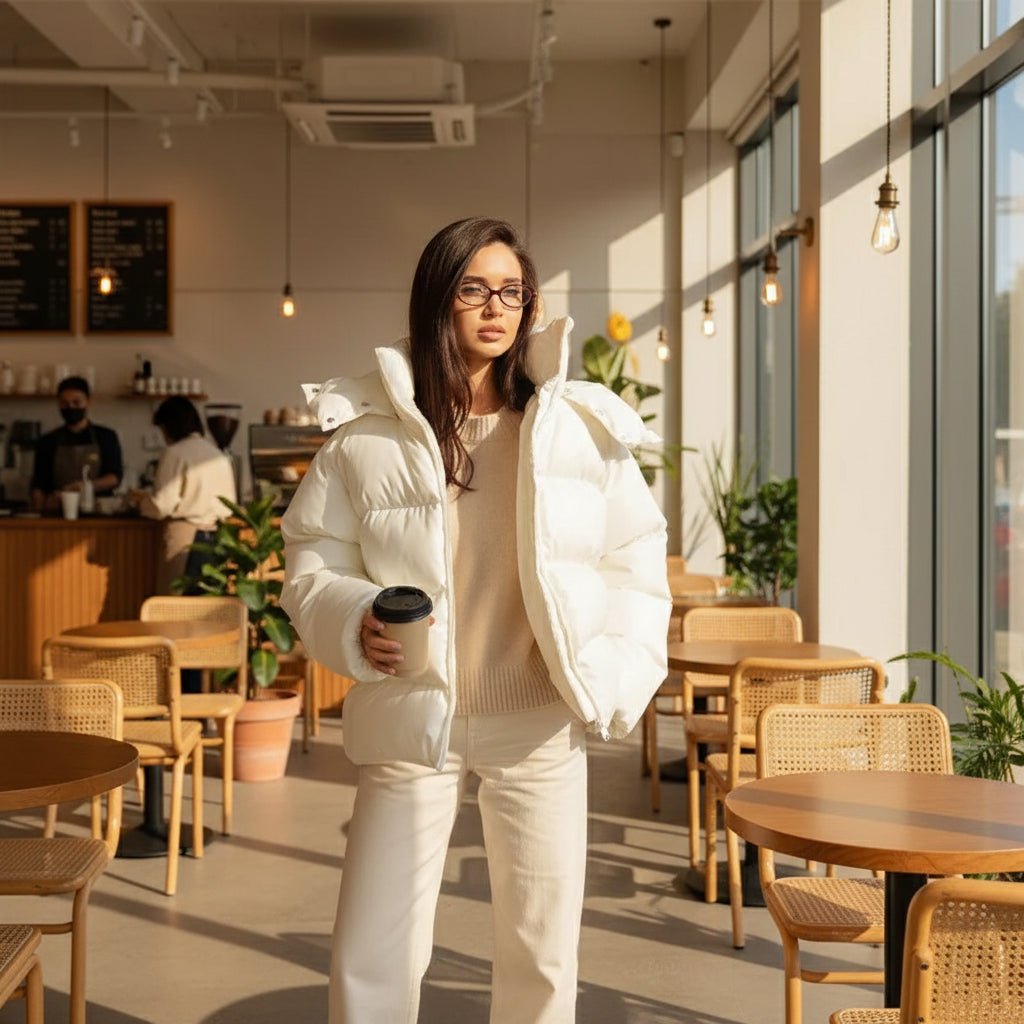 Puffy hooded puffer jacket fall coats - GoSobiShop Boutique