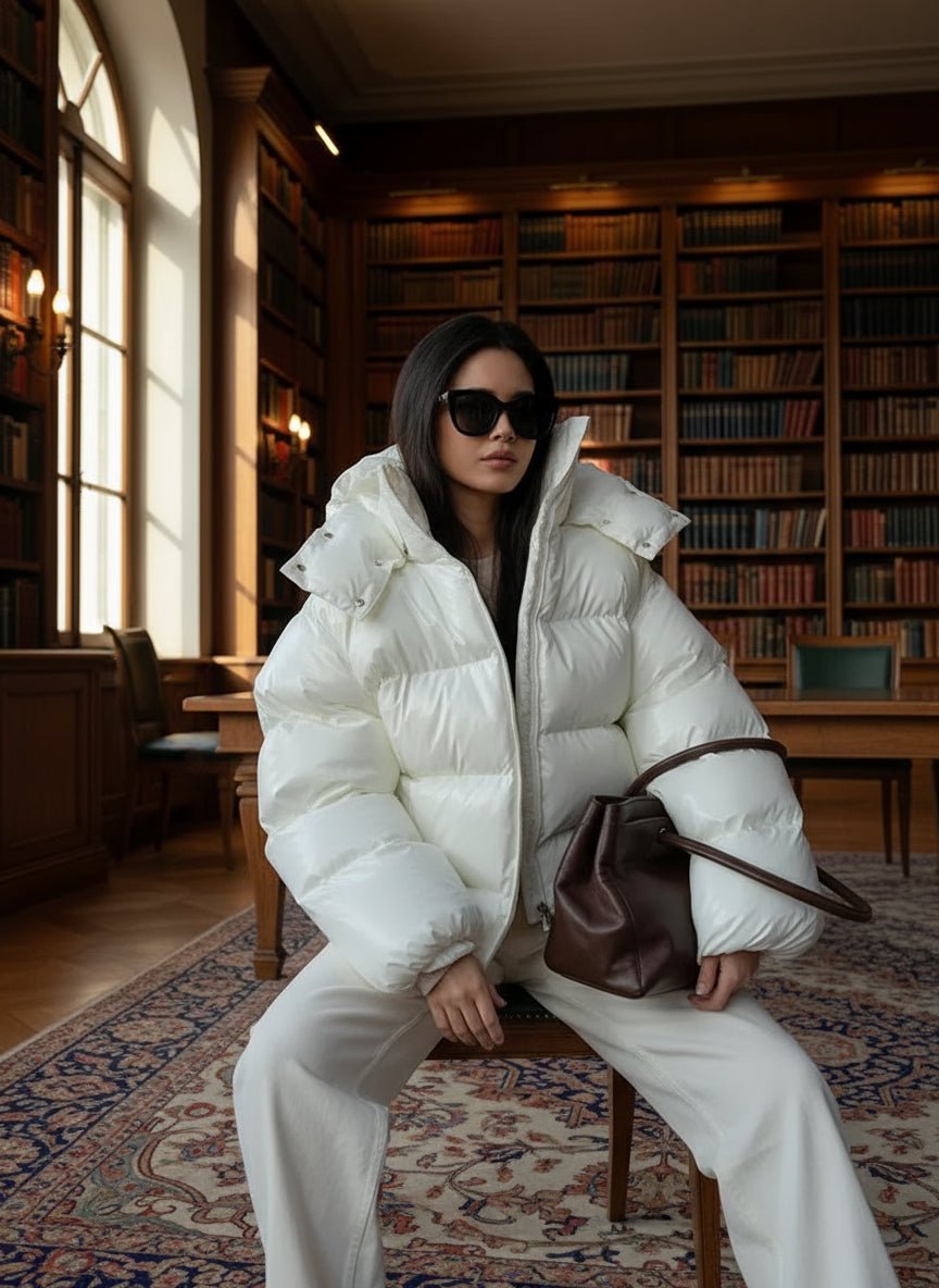 Puffy hooded puffer jacket fall coats - GoSobiShop Boutique