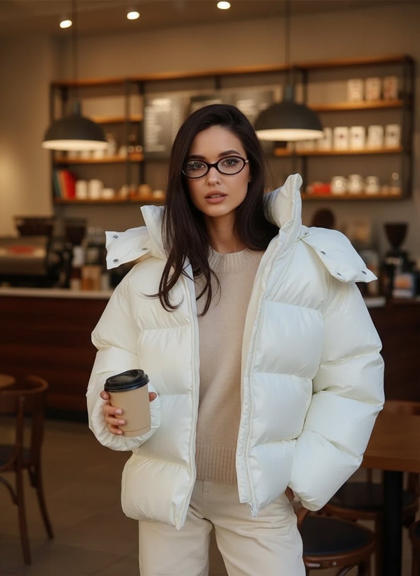 Puffy hooded puffer jacket fall coats - GoSobiShop Boutique