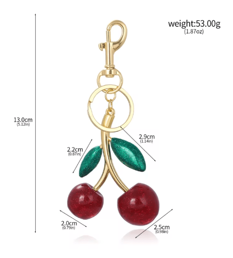 Red Cherry Pendant Keychain Cute Bag Decoration - GoSobiShop Boutique