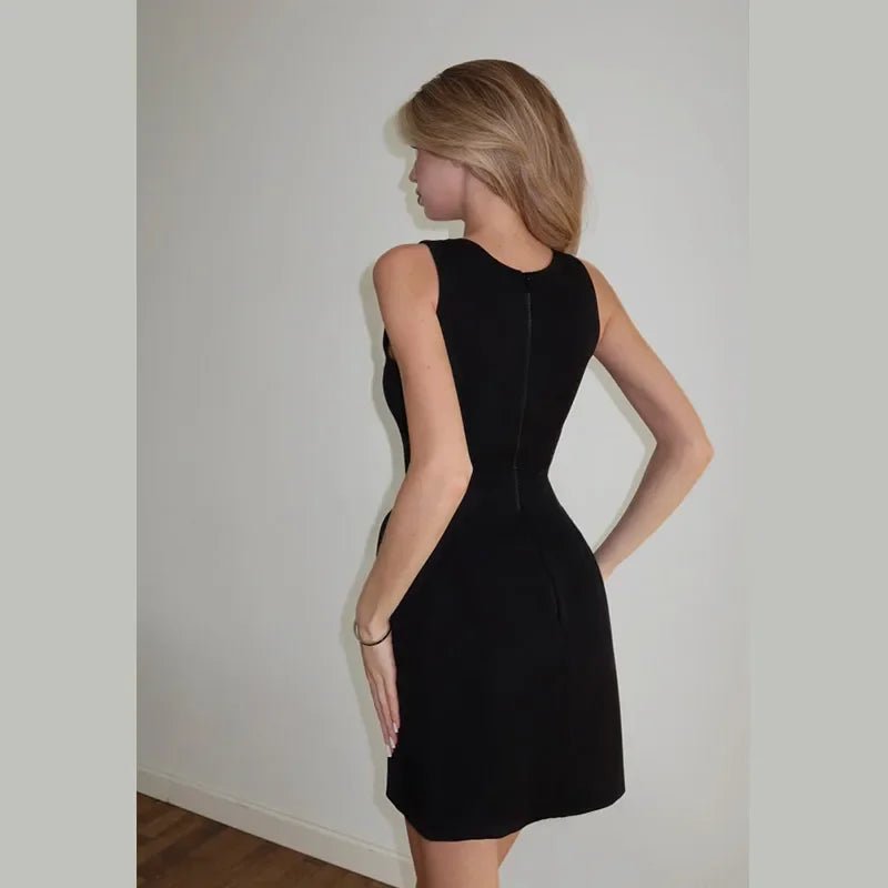 Removable top Cape high waisted two piece slip mini dress. - GoSobiShop Boutique
