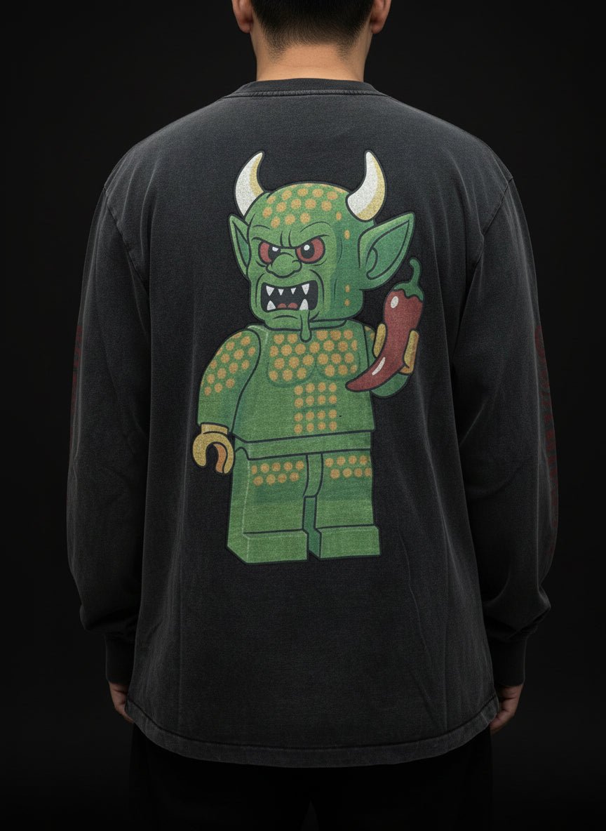 RHCP lego oversized long sleeves shirt. - GoSobiShop Boutique