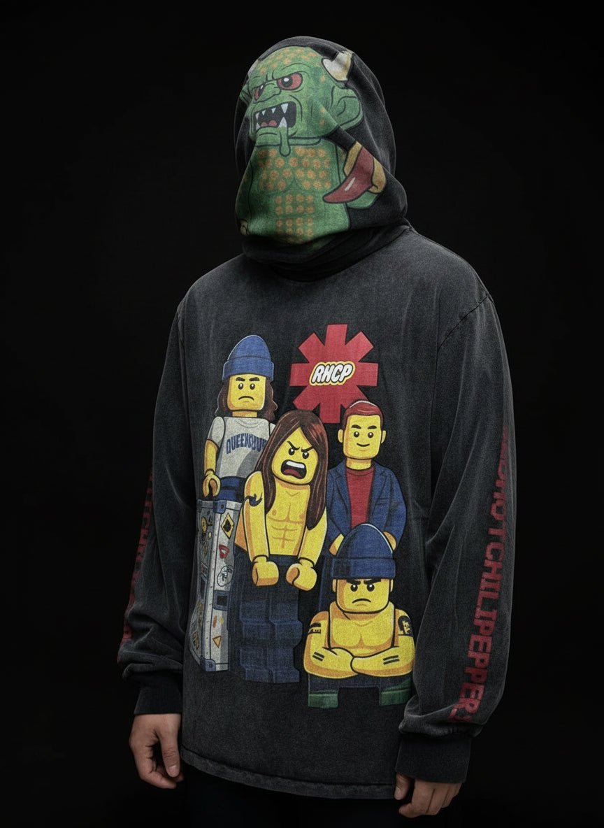 RHCP lego oversized long sleeves shirt. - GoSobiShop Boutique