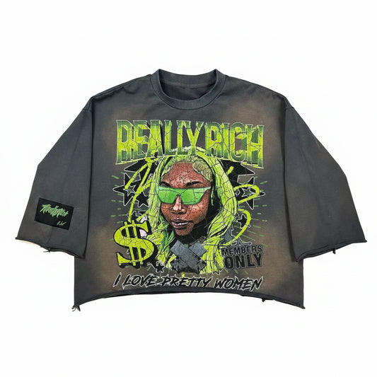 R.rich 500gsm heavy seven quarter sleeves tees - GoSobiShop Boutique