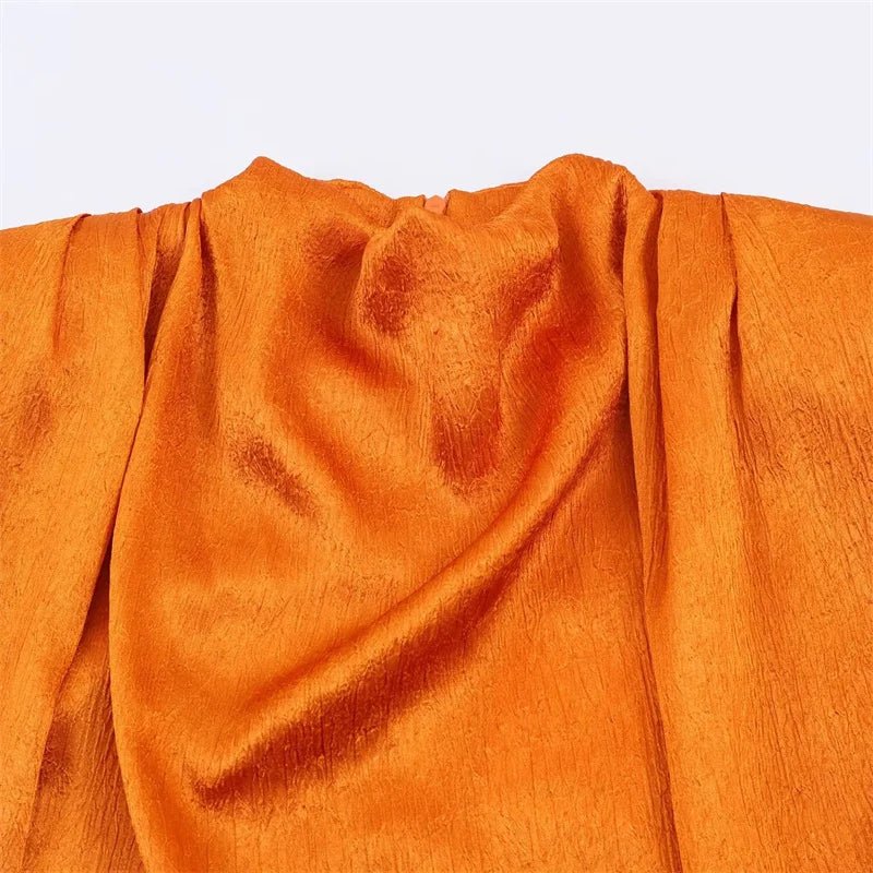 Satin Ribbon Back Top – Elegant Sleeveless Statement Blouse. - GoSobiShop Boutique