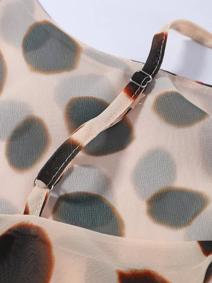 Savannah Animal Print Tie-Waist Dress - GoSobiShop Boutique