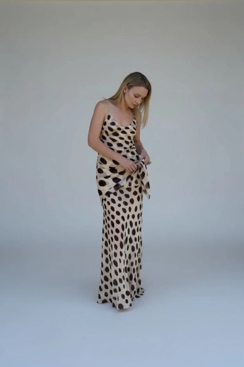Savannah Animal Print Tie-Waist Dress - GoSobiShop Boutique