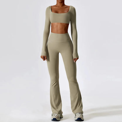 Seamless 2 piece sports top and legging set. - GoSobiShop Boutique