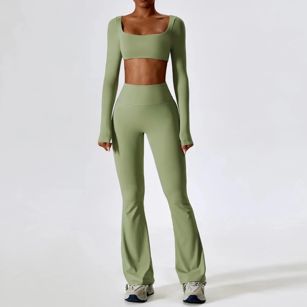 Seamless 2 piece sports top and legging set. - GoSobiShop Boutique