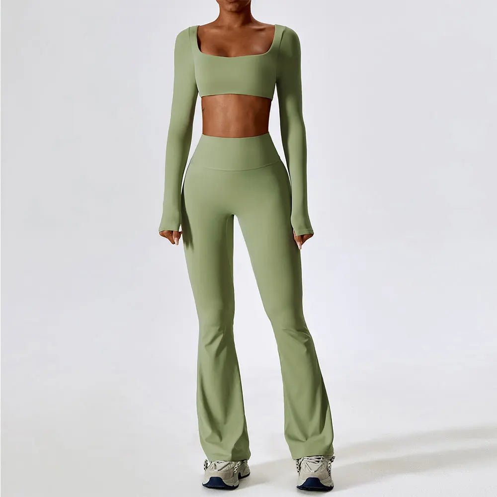Seamless 2 piece sports top and legging set. - GoSobiShop Boutique