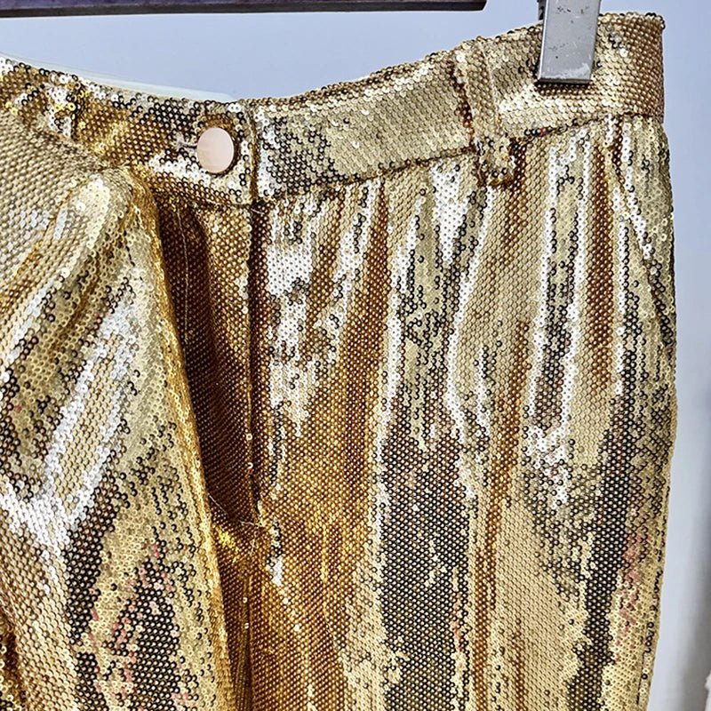 Sequined glitter gold 2 piece set. - GoSobiShop Boutique