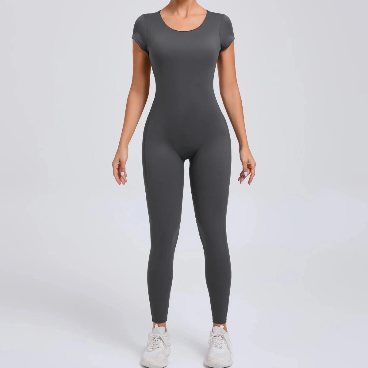 Short sleeves onesie jumpsuit yoga activewear set - GoSobiShop Boutique