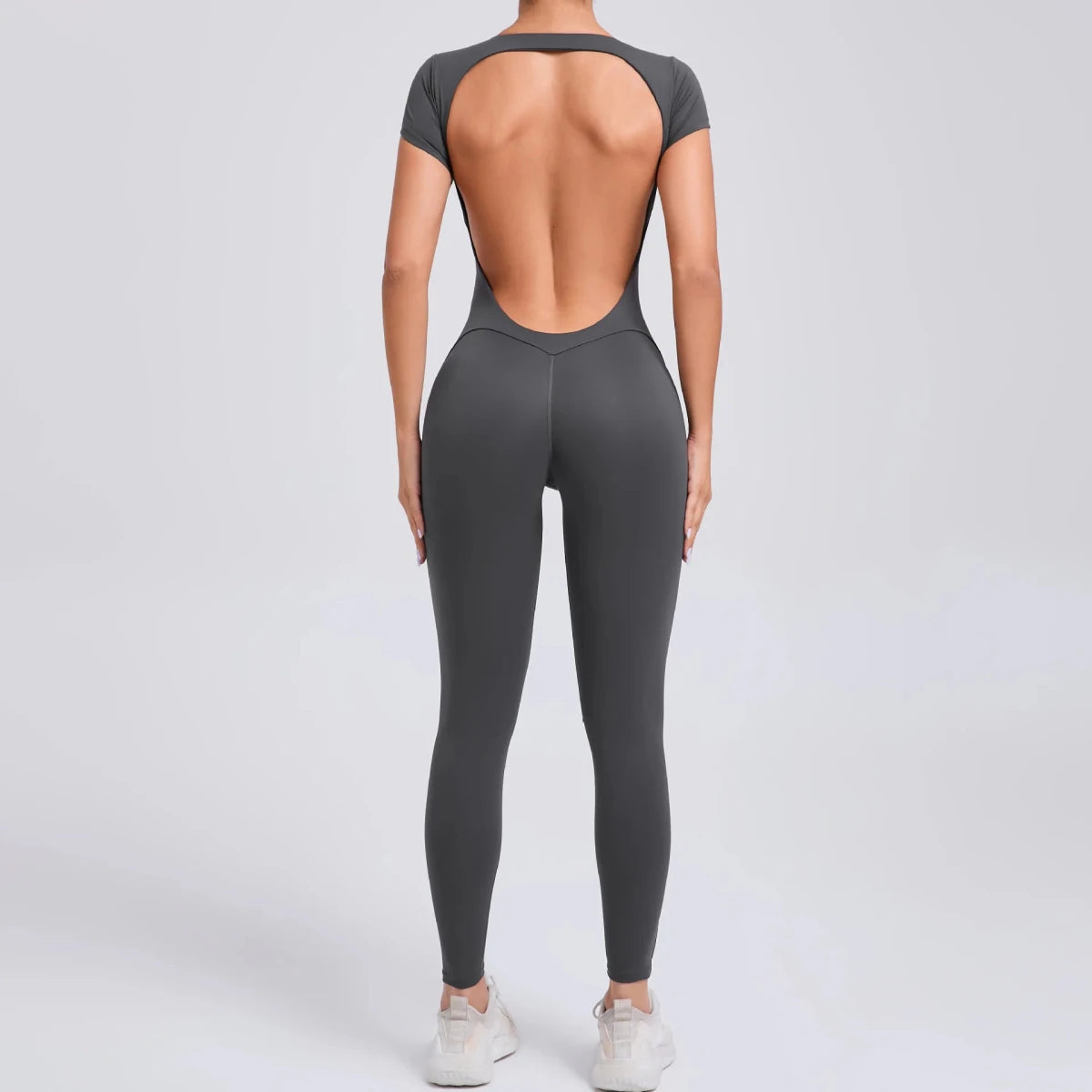 Short sleeves onesie jumpsuit yoga activewear set - GoSobiShop Boutique